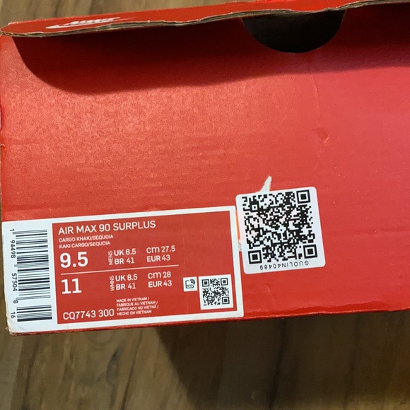 Nike Air Max 90 Surplus Cargo Khaki - Picture 9 of 11